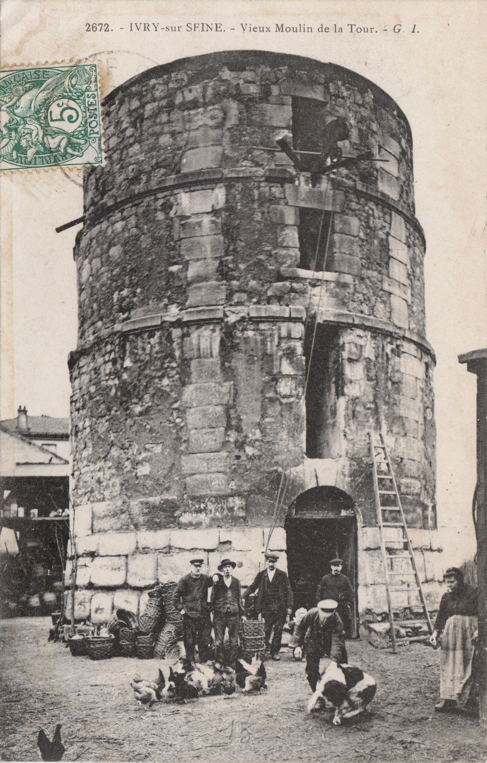 Détail du vestige Le Moulin de la Tour d’Ivry-sur-Seine